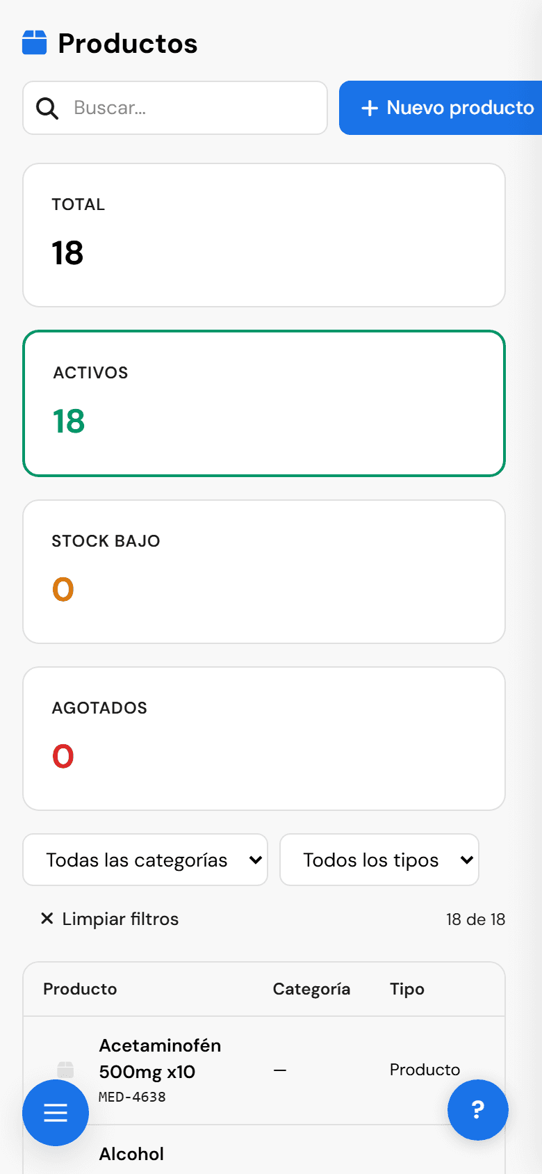 Bivrio — módulo pos_drogueria en celular